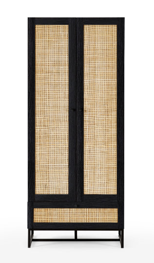 Reese Scandi-Industrial Tall Wardrobe