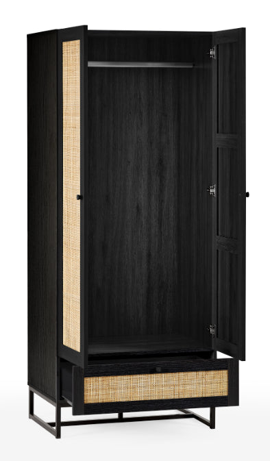 Reese Scandi-Industrial Tall Wardrobe
