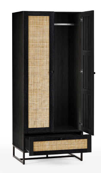 Reese Scandi-Industrial Tall Wardrobe