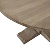 Rustic Vintage Bleached Wood Round Dining Table 150cm