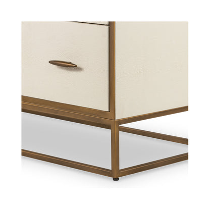 Hampton Chest of Drawers in Faux Shagreen