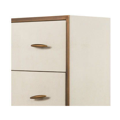 Hampton Chest of Drawers in Faux Shagreen