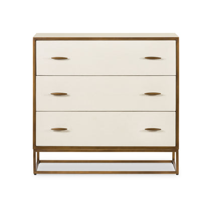 Hampton Chest of Drawers in Faux Shagreen