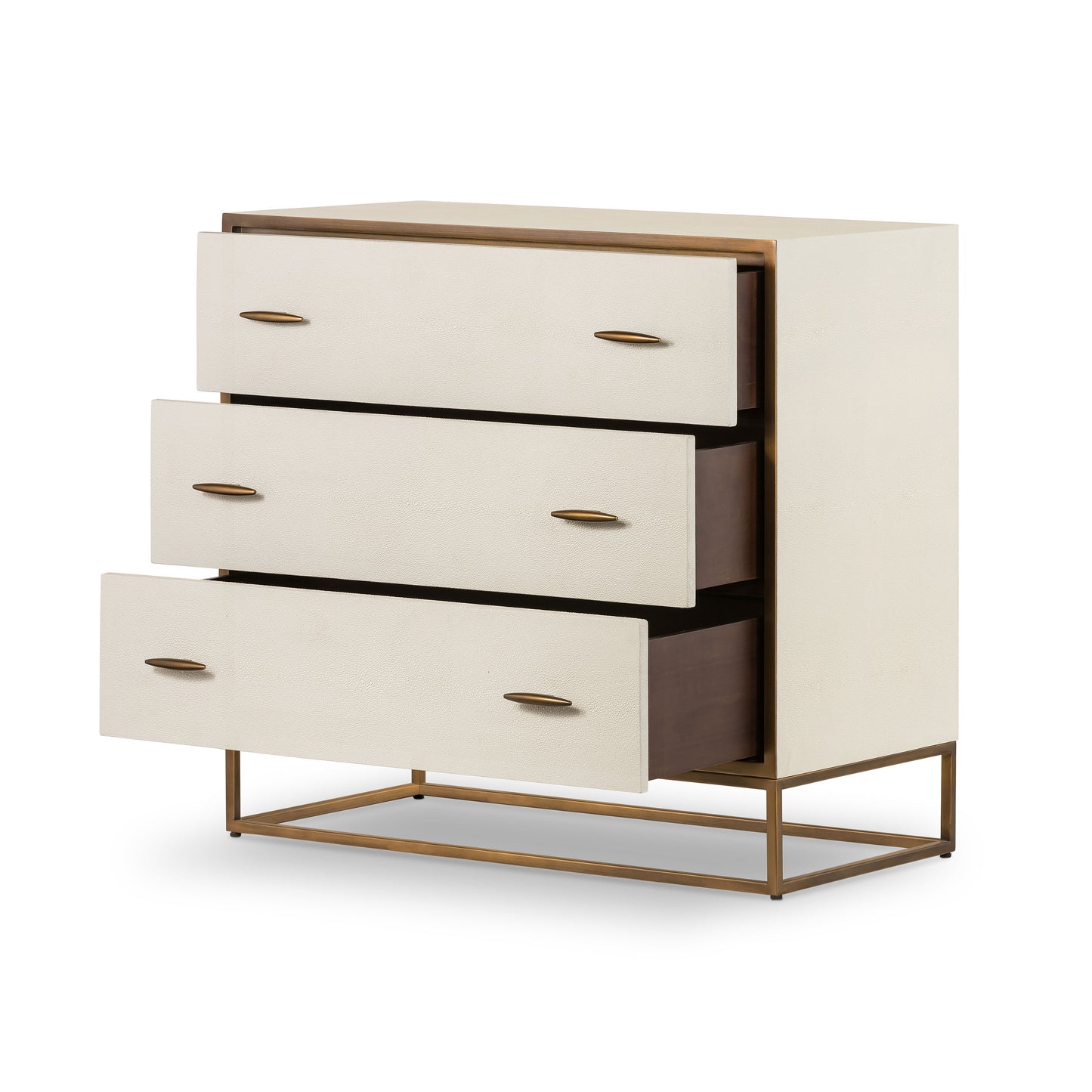 Hampton Chest of Drawers in Faux Shagreen