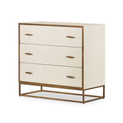 Hampton Chest of Drawers in Faux Shagreen