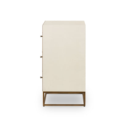 Hampton Chest of Drawers in Faux Shagreen