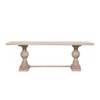 Savannah White Cedar Rustic Dining Table 240cm | Rectangular