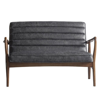 Seville Mid-Century 2-Seater Leather Sofa