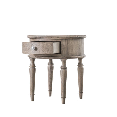 Soma Single-Drawer Rustic Bedside Table