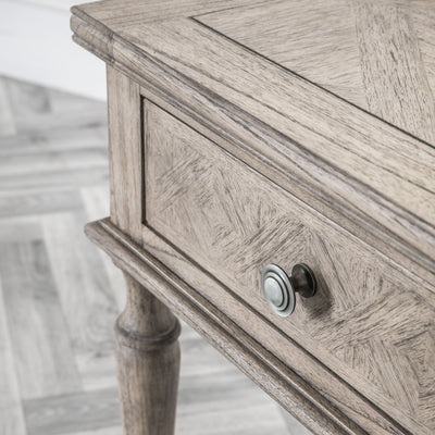 Soma Single-Drawer Rustic Bedside Table