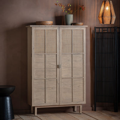 Cane wood cabinet deals
