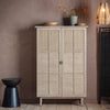 Takumi Mindi Wood and Cane 2-Door Tall Cabinet | Natural