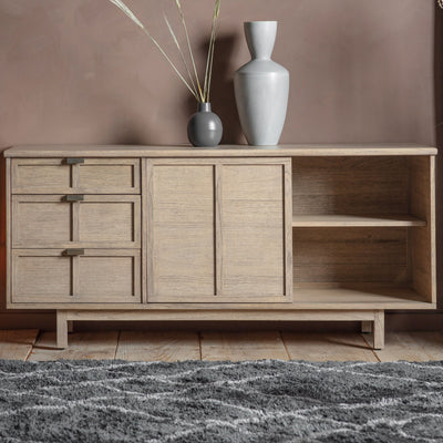 Takumi Mindi Wood and Cane Sideboard 150cm