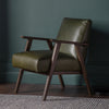 Vaughn Mid Century Leather Armchair