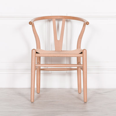 Pura Interiors Berggren Wishbone Dining Chair | Natural Tan