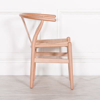 Pura Interiors Berggren Wishbone Dining Chair | Natural Tan