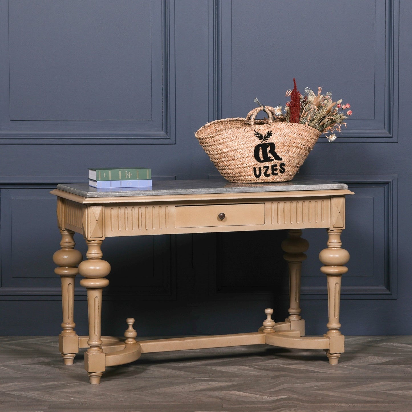 Stone Marble Top Console Table 123cm