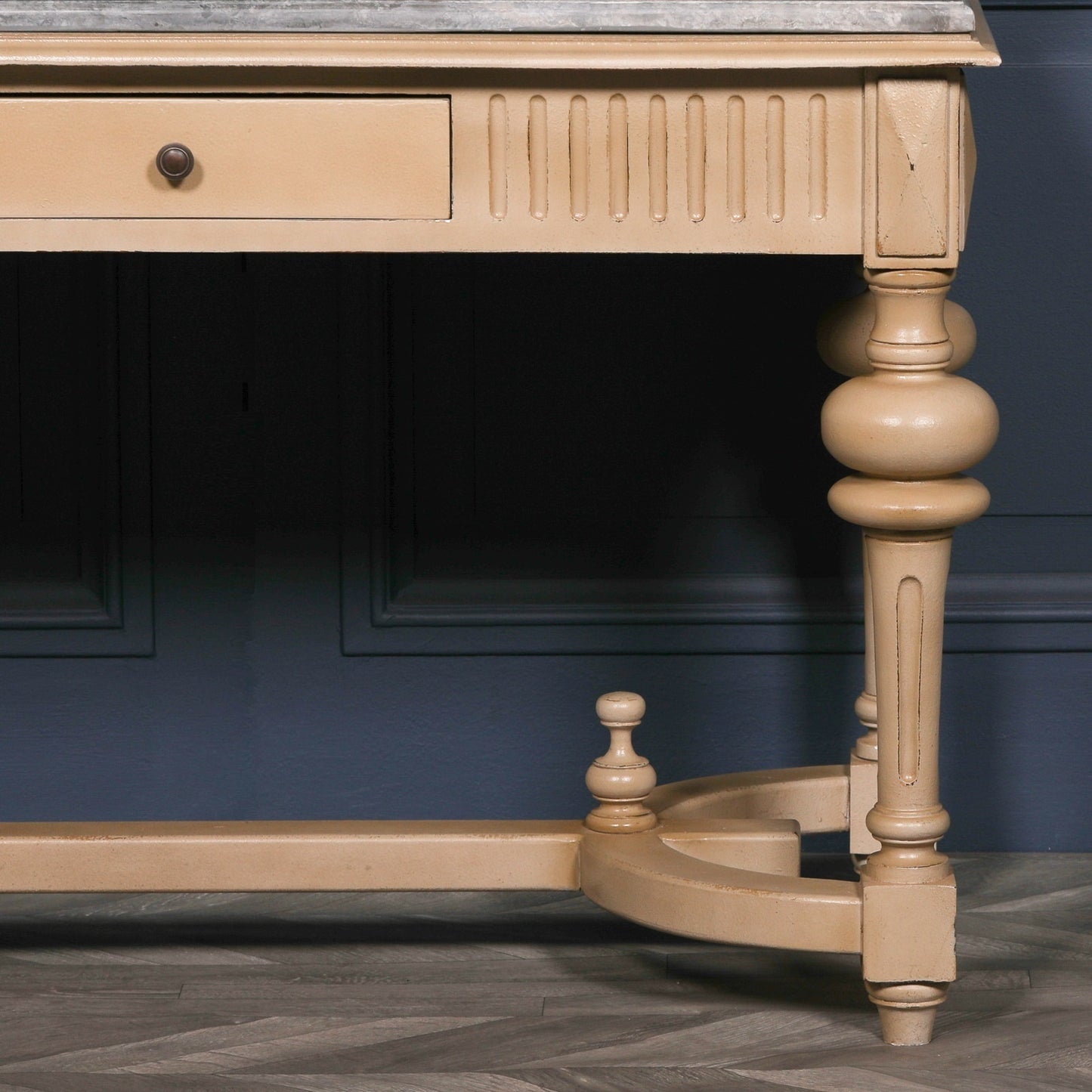 Stone Marble Top Console Table 123cm