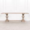 Savannah White Cedar Rustic Dining Table 240cm | Rectangular