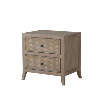 DI Designs Witley Bedside Table | Grey Aged Oak