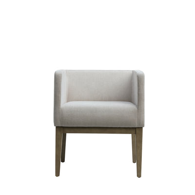 Luxurious Wolford Chenille Dining Tub Chair | Cream