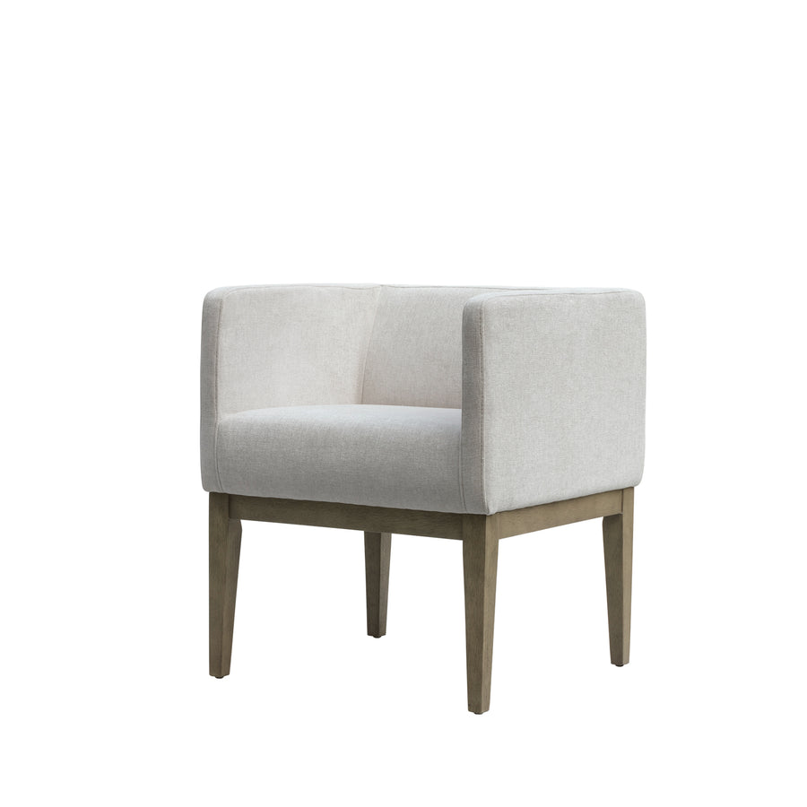 Luxurious Wolford Chenille Dining Tub Chair | Cream